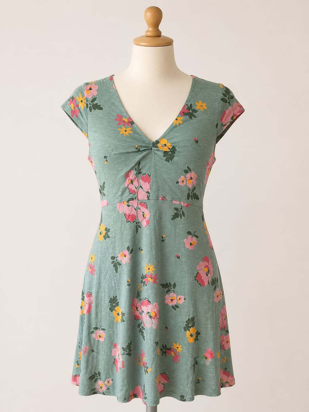 Toad&Co Rosemarie Floral A-Line Dress M Tencel Organic Cotton Travel Cottagecore